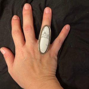 Large buffalo turquoise ring